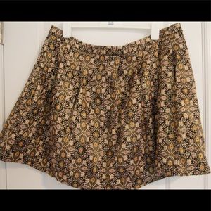 Sparkly Aztec print mini skirt